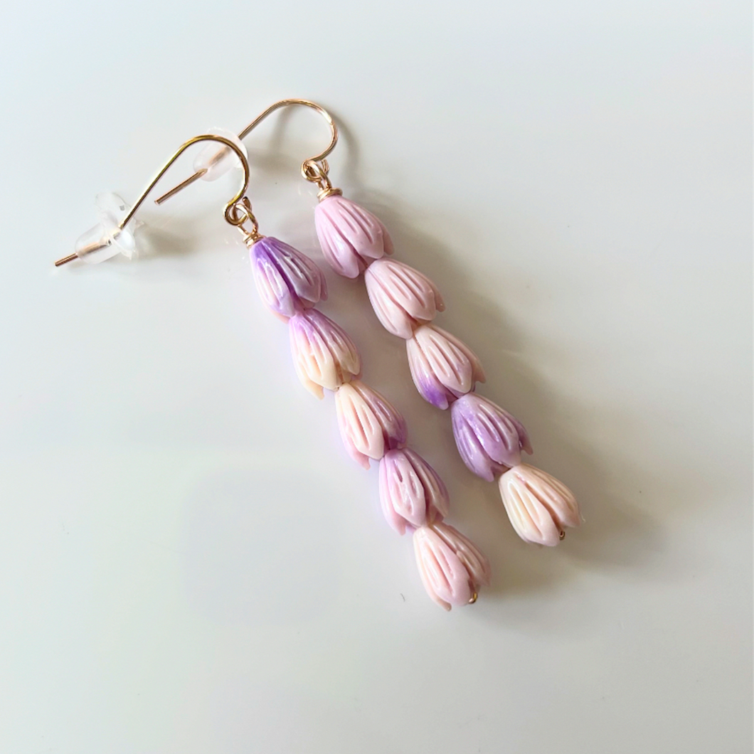 🚨 Lavender Pikake Earrings