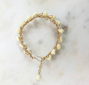 Maile Pikake Single Strand Bracelet