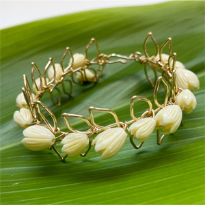 Maile Pikake Single Strand Bracelet