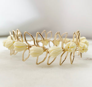 Maile Pikake Single Strand Bracelet